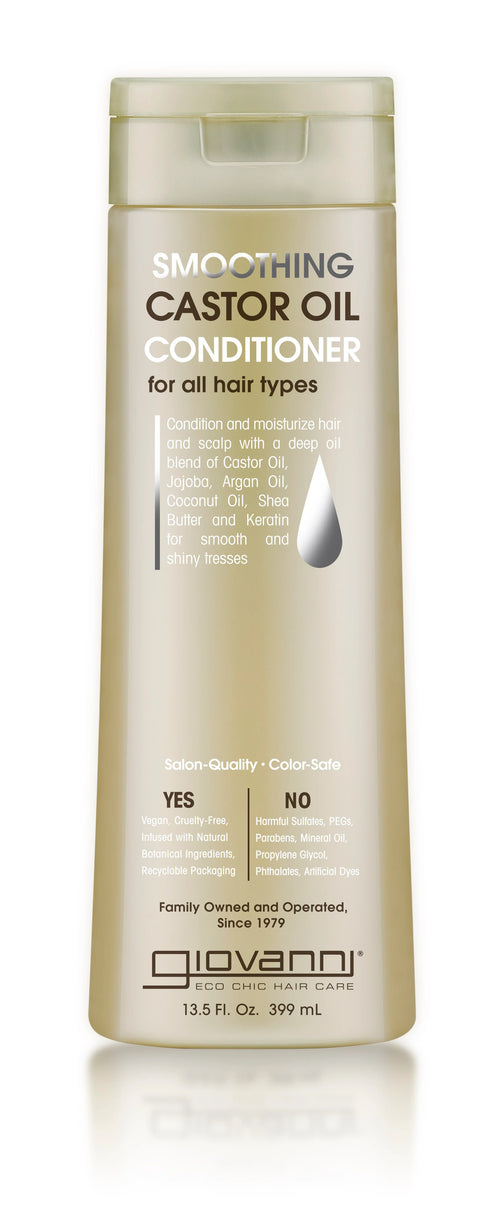 Smoothing Castor Oil Conditioner 399ml-GIOVANNI-Matakana Pharmacy